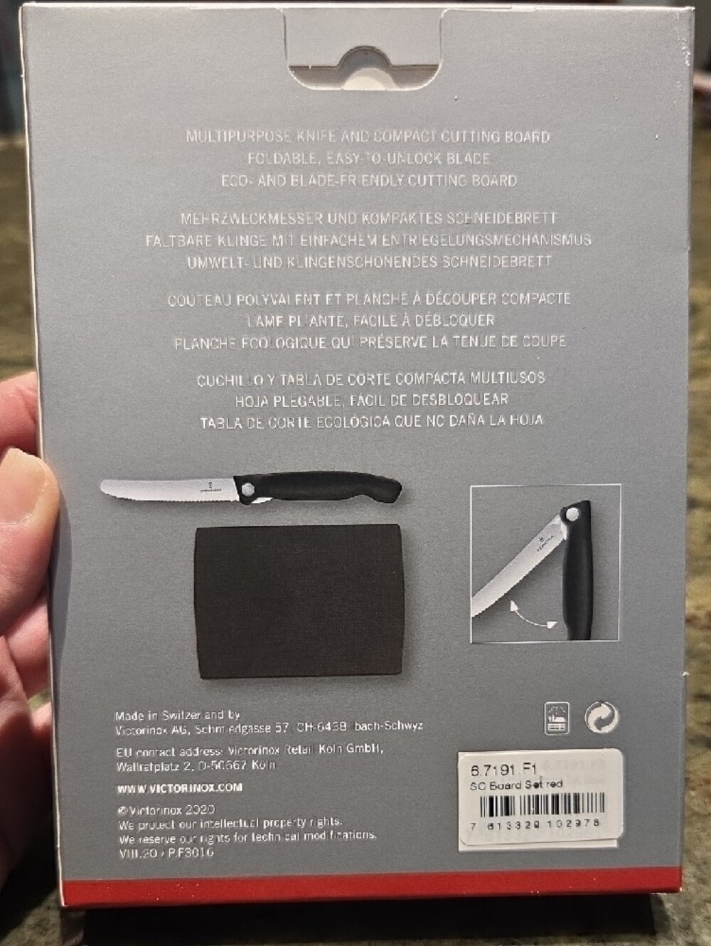 VICTORINOX Cutting Board Picnic Knife Set, 4 in - Picture 5 of 5